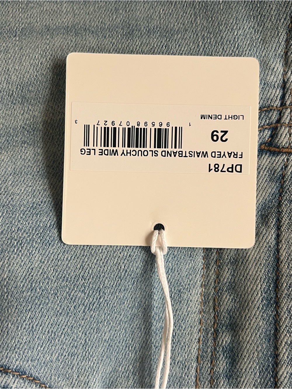 JBD Frayed Waistband Jeans Light Wash Size 29 NWT - Picture 9 of 9
